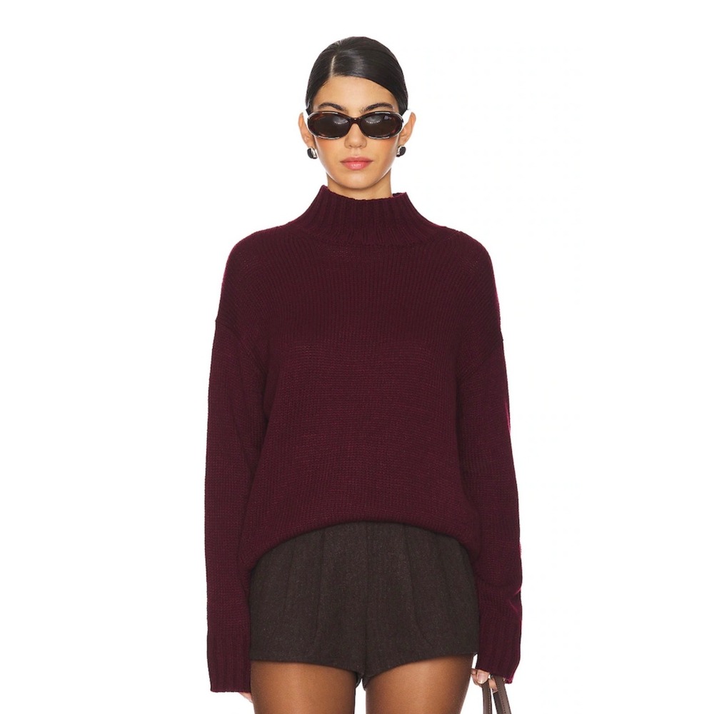 Stitches &‎ Stripes Sola Turtleneck in Oxblood Size Small Couple Snags